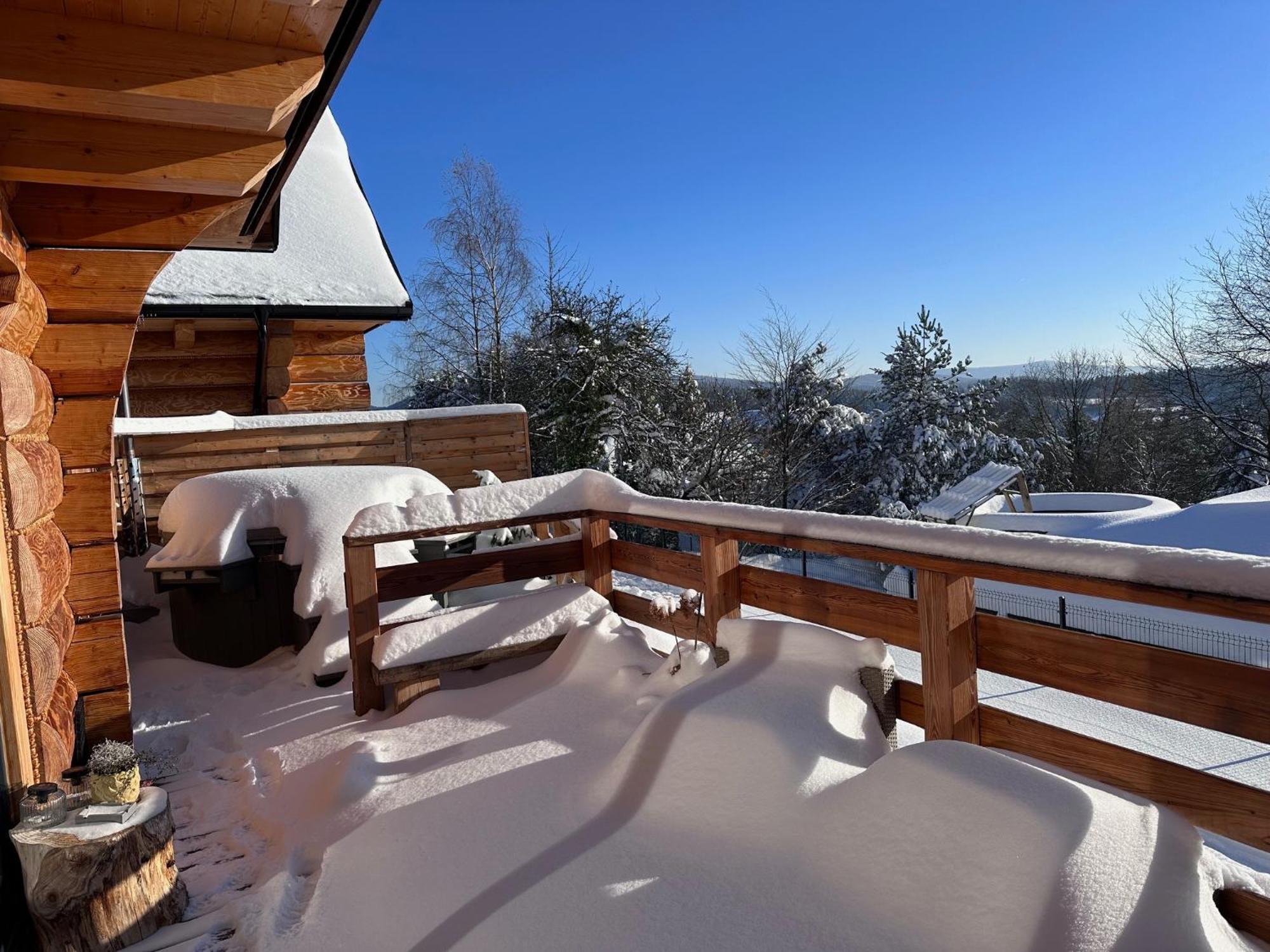 Drewniany W Gorach Jacuzzi & Balia - Osada Chelm Chalet Stroza (Myslenice)